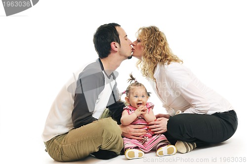 Image of happy young family