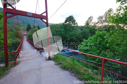 Image of bridge river wild
