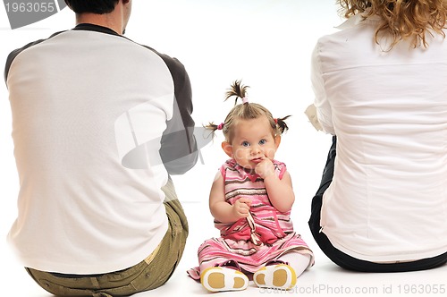 Image of happy young family