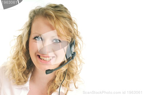 Image of headset woman