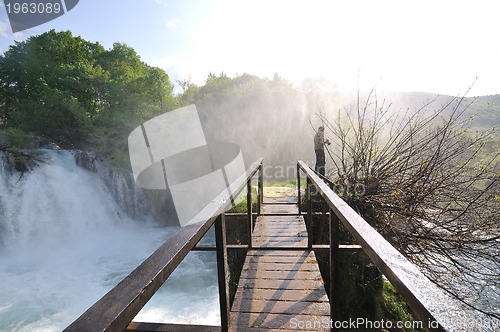 Image of bridge river wild