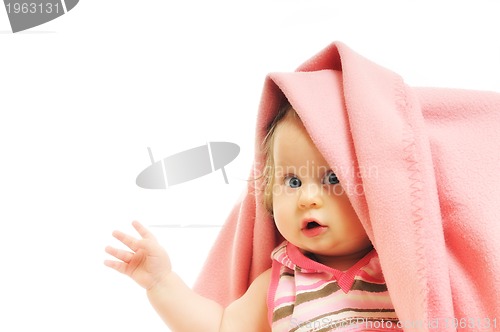Image of baby blanket isolated
