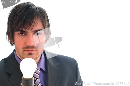 Image of bulb business man