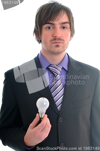 Image of bulb business man