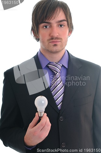 Image of bulb business man