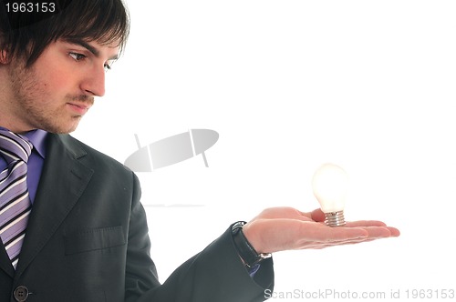 Image of bulb business man