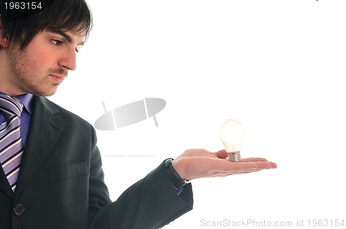 Image of bulb business man