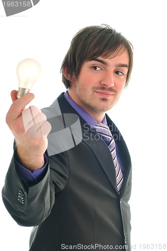 Image of bulb business man