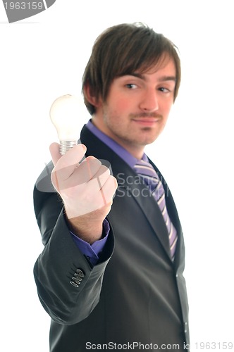 Image of bulb business man