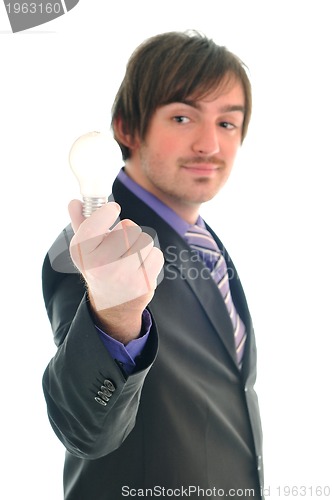 Image of bulb business man