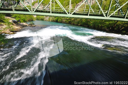 Image of bridge river wild