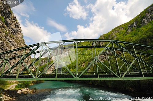 Image of bridge river wild