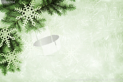 Image of Green christmas background