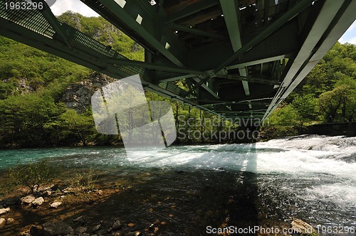 Image of bridge river wild