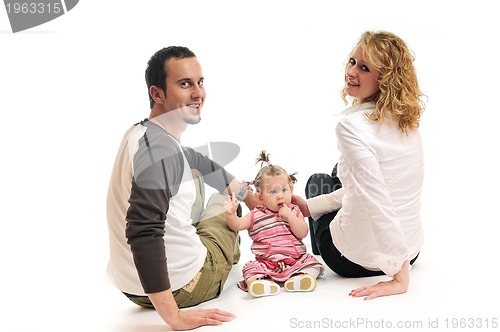 Image of happy young family
