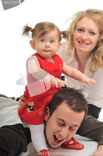 Image of happy young family