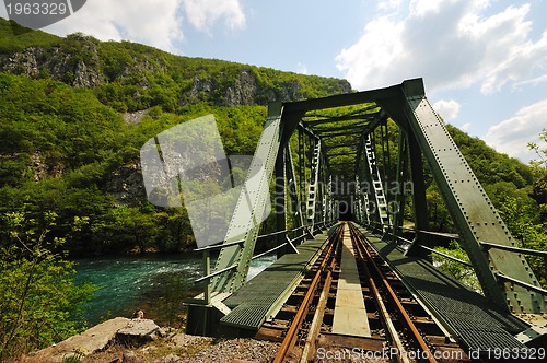 Image of bridge river wild