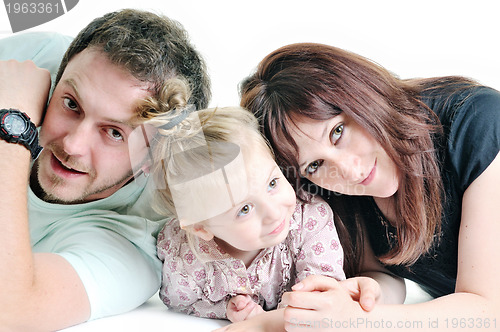 Image of happy young family together