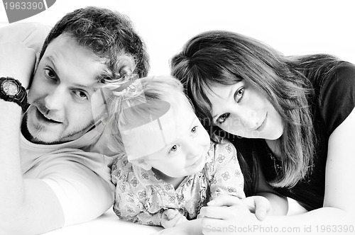 Image of happy young family together
