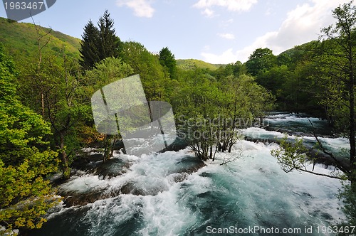 Image of river waterfall wild 