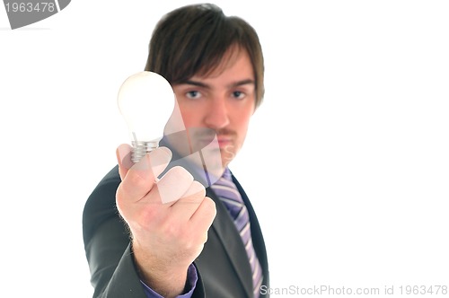 Image of bulb business man