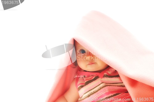 Image of baby blanket isolated