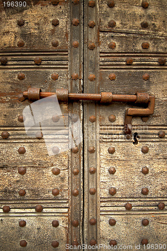 Image of locked door