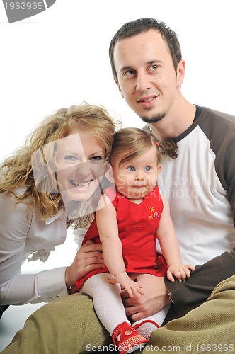 Image of happy young family