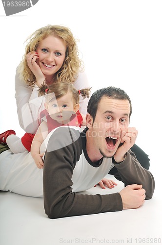 Image of happy young family