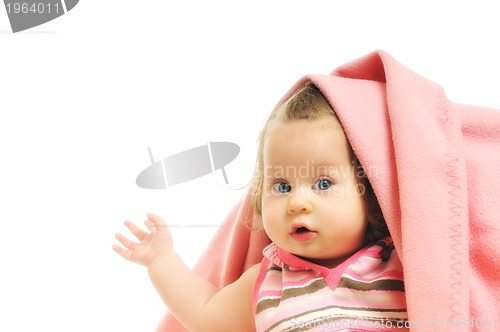 Image of baby blanket isolated
