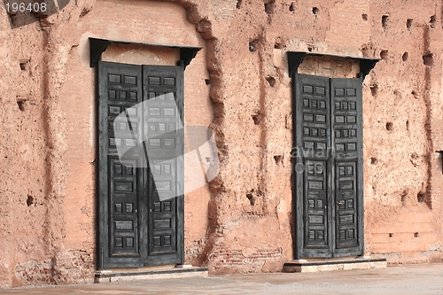 Image of El Badi Palace doors