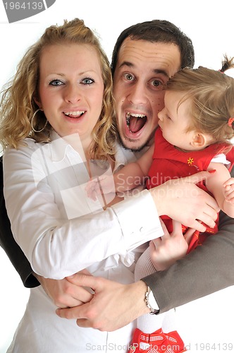 Image of happy young family