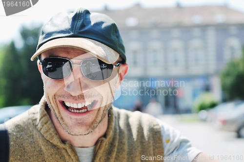 Image of man relaxing outdoor