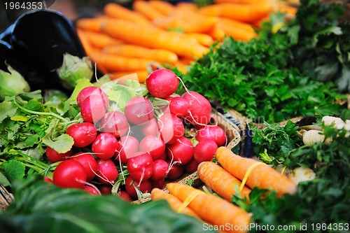 Image of fresh organic vegetables food on market