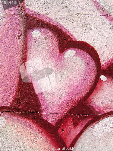 Image of Painted love symbol