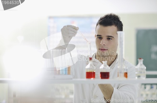 Image of young scientist in lab