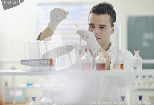 Image of young scientist in lab