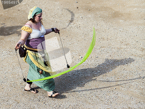 Image of Medieval Hostess with Ribbons