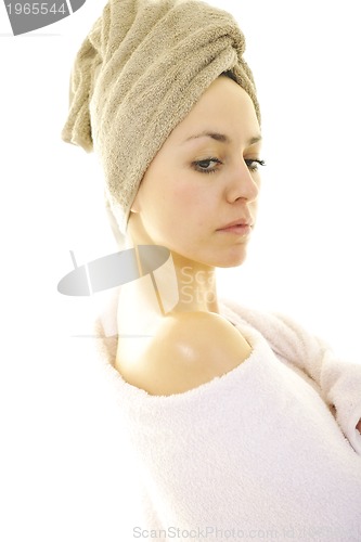 Image of woman  with towel 