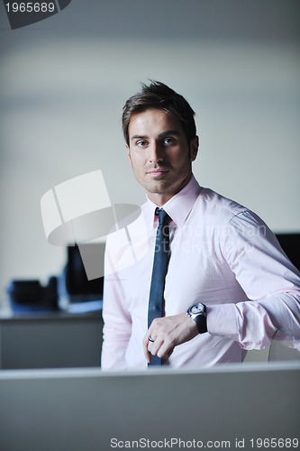 Image of young businessman at office