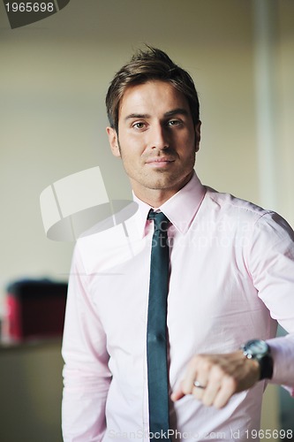 Image of young businessman at office