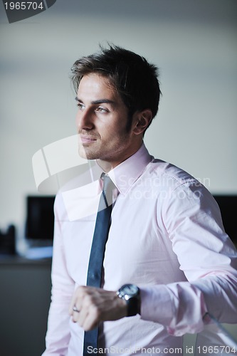 Image of young businessman at office