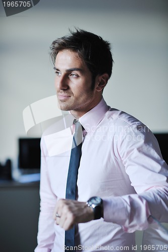 Image of young businessman at office