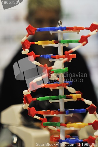 Image of dna chain spiral