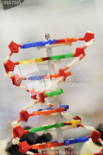 Image of dna chain spiral