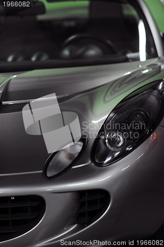 Image of sport car with green background