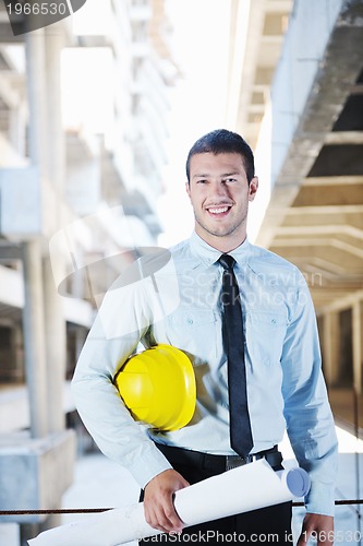 Image of architect on construction site