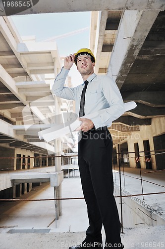 Image of architect on construction site