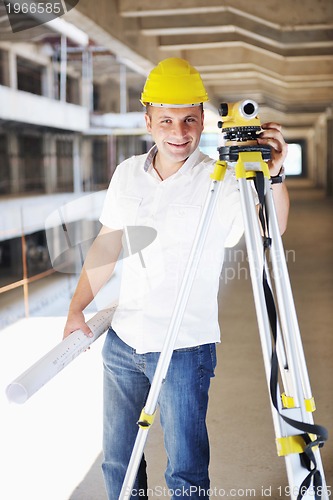 Image of architect on construction site