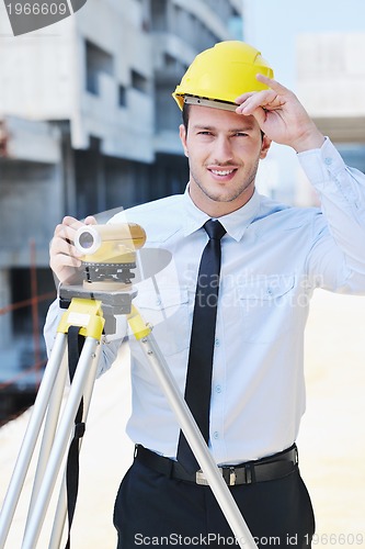 Image of architect on construction site